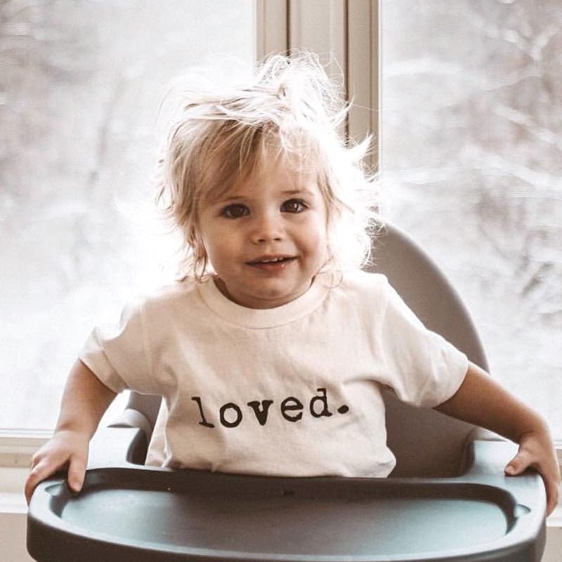 Kinder T-shirt Letter Print - Zomer Korte Mouw - KANIBOO