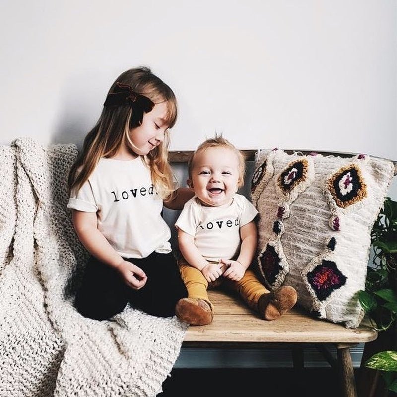 Kinder T-shirt Letter Print - Zomer Korte Mouw - KANIBOO