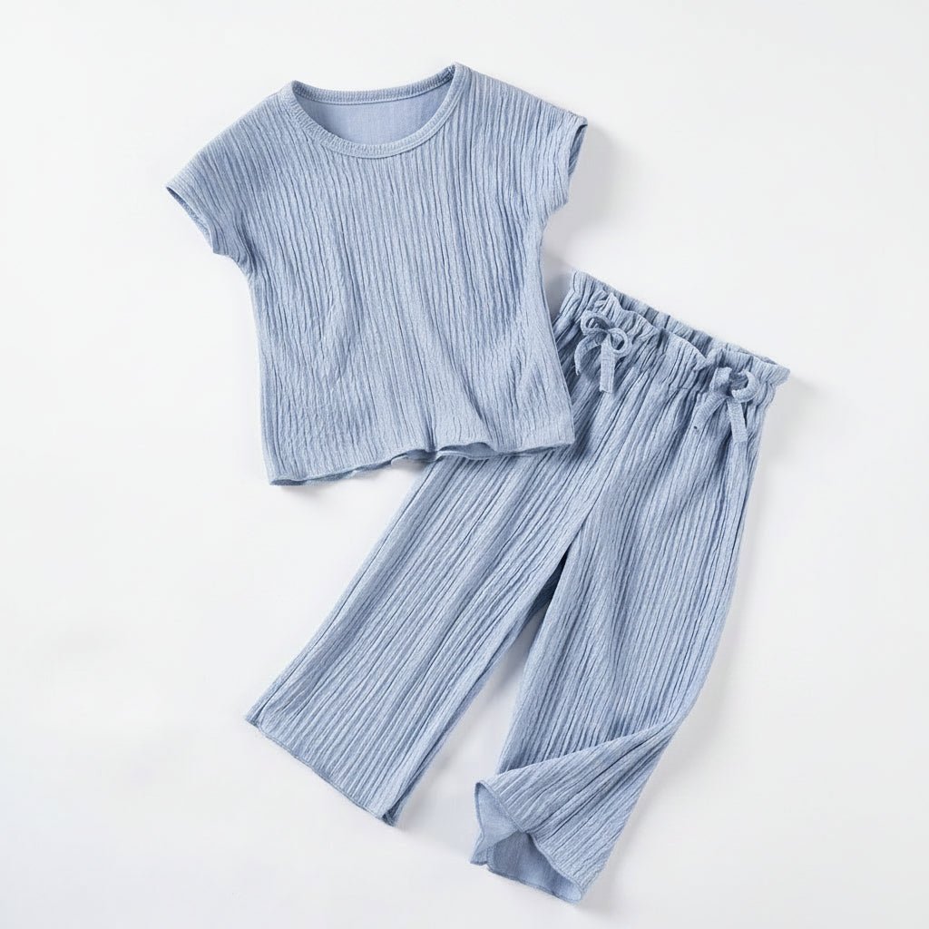 Meisjes Geribbeld Setje - T-shirt en Broek - KANIBOO