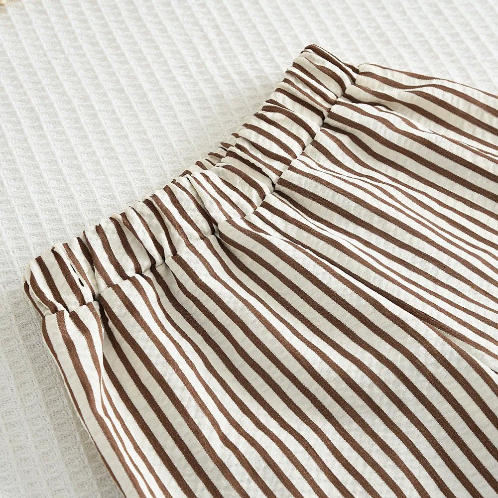 Meisjes Zomerset — Mouwloze Top met Wijde Gestreepte Broek