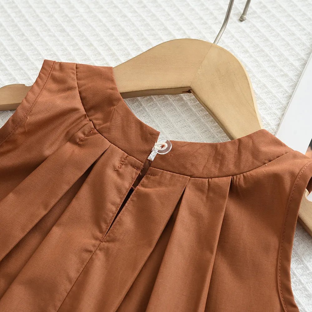 Meisjes Zomerset — Mouwloze Top met Wijde Gestreepte Broek