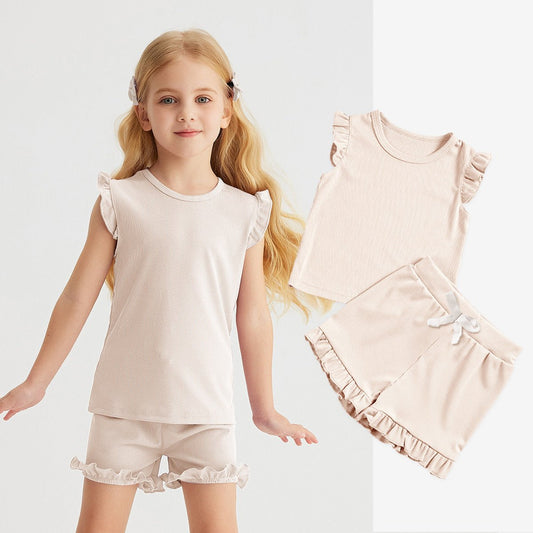 Meisjes Zomerset Ruches - Shirt en Shorts Set - KANIBOO