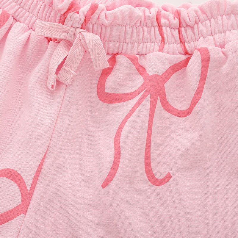 Meisjes Zomerset — T-shirt en Shorts met Strikjesprint - Kaniboo Kids
