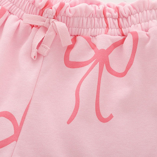 Meisjes Zomerset — T-shirt en Shorts met Strikjesprint - Kaniboo Kids