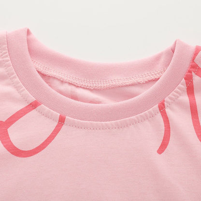 Meisjes Zomerset — T-shirt en Shorts met Strikjesprint - Kaniboo Kids