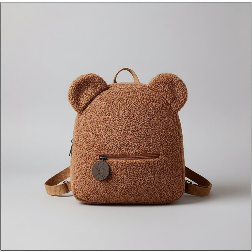 kinder rugzak bruin voorkant