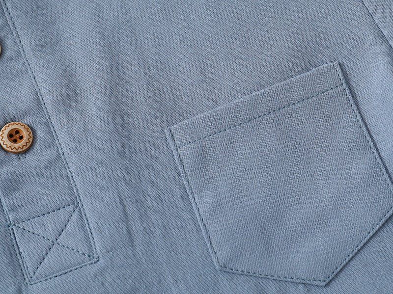 V-hals Shirt Korte Mouw - Jongens Katoenen Shirt - KANIBOO