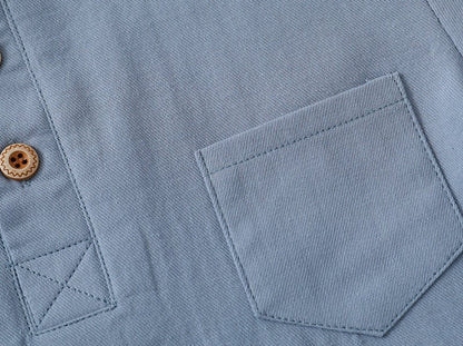 V-hals Shirt Korte Mouw - Jongens Katoenen Shirt - KANIBOO
