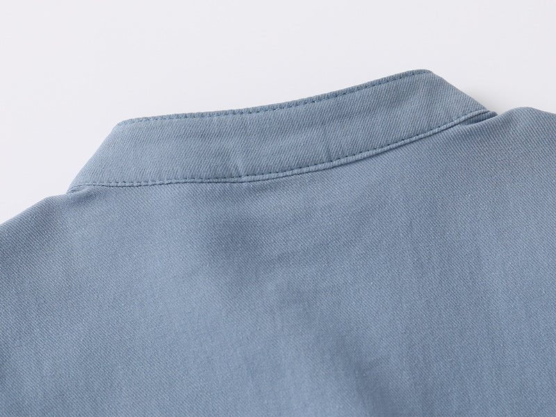 V-hals Shirt Korte Mouw - Jongens Katoenen Shirt - KANIBOO