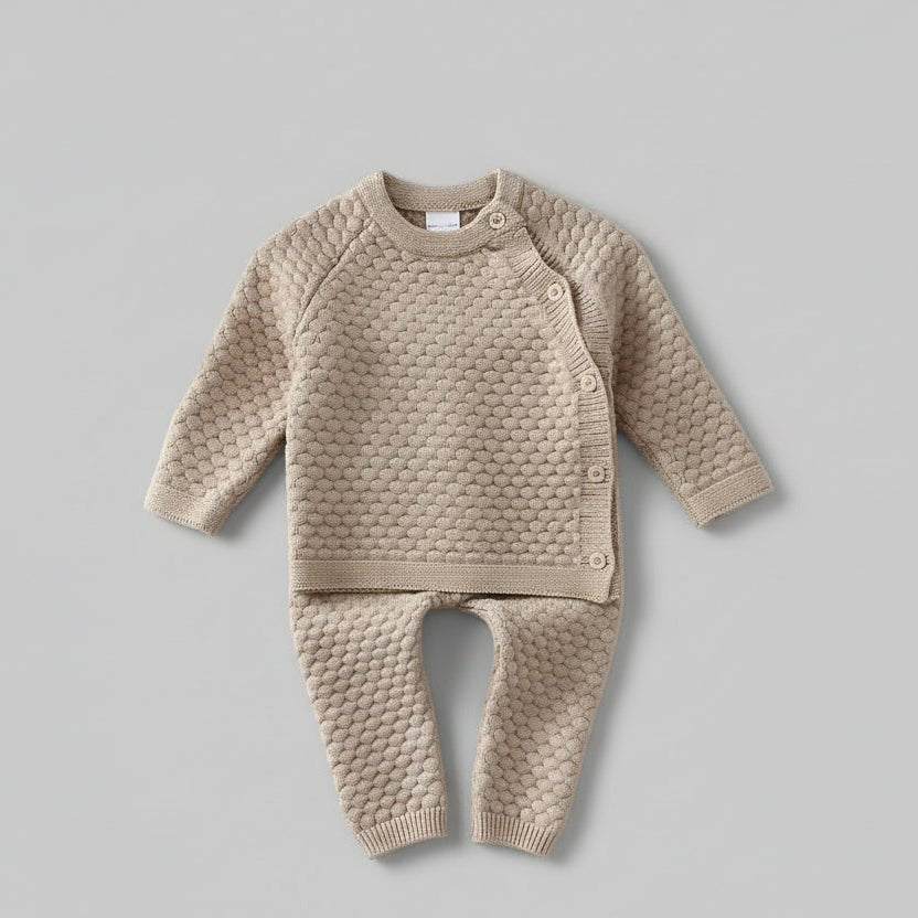 Wollen Baby Pakje - Gebreid Pompom Pak voor Baby's - KANIBOO